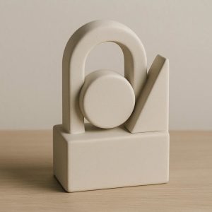 22 Minimalist Ceramic Geometric Sculpture Abstract Art Desk Ornament