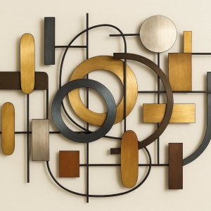 26 Modern Abstract Metal Wall Sculpture Handmade Contemporary Living Room Art